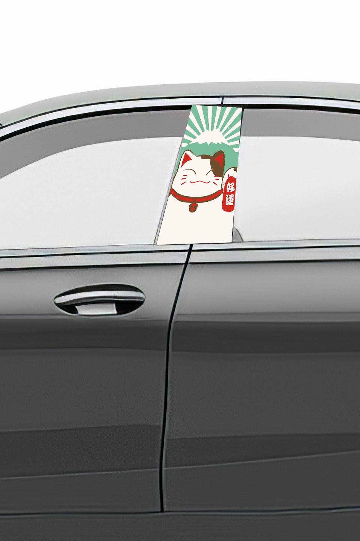 Araç Kapı Direk Kaplama Folyosu Desenli (Sağ Sol Takım) (2 Adet) - 22x50 Cm