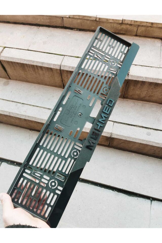 Plakalık Lazer Kesim Pleksi (2 Adet) ÖZEL ÜRETİM MAT SİYAH | İSİMLİ PLAKALIK | KİŞİYE ÖZEL PLAKALIK