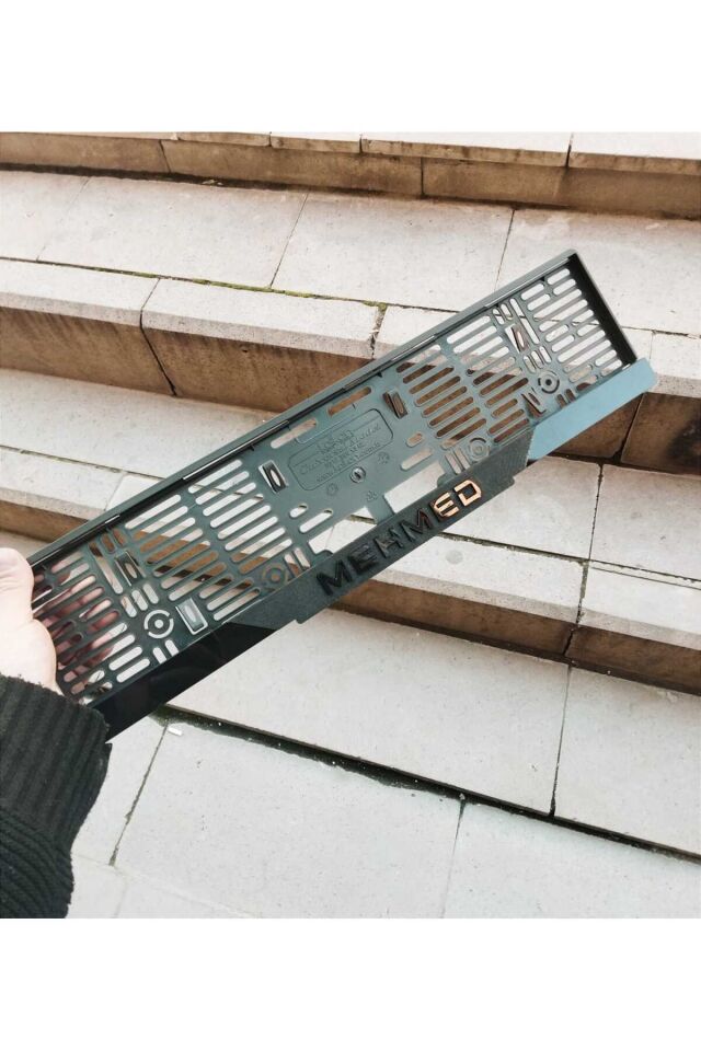 Plakalık Lazer Kesim Pleksi (2 Adet) ÖZEL ÜRETİM MAT SİYAH | İSİMLİ PLAKALIK | KİŞİYE ÖZEL PLAKALIK