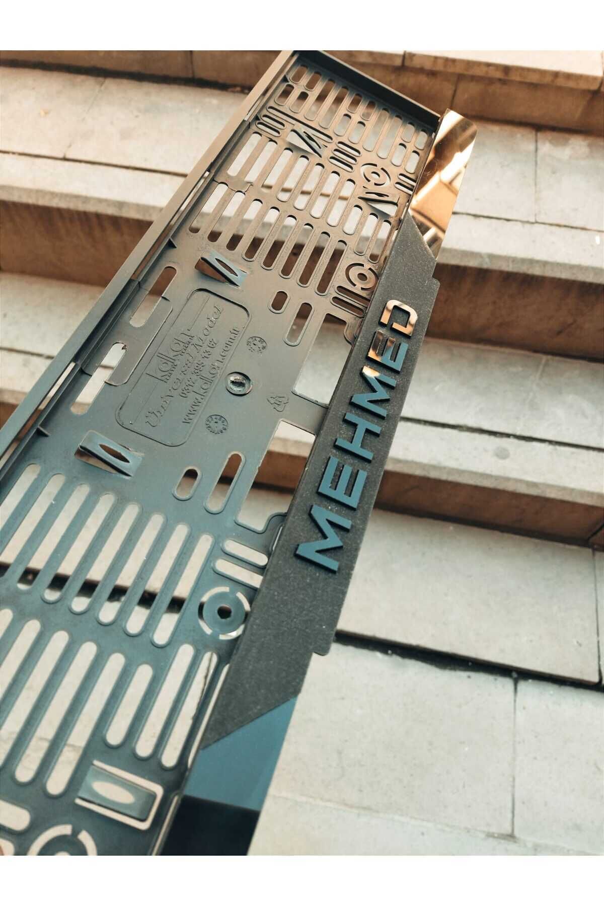 Plakalık Lazer Kesim Pleksi (2 Adet) ÖZEL ÜRETİM MAT SİYAH | İSİMLİ PLAKALIK | KİŞİYE ÖZEL PLAKALIK