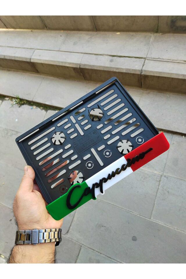 Motorsiklet Plakalık Lazer Kesim Pleksi Cappuccino