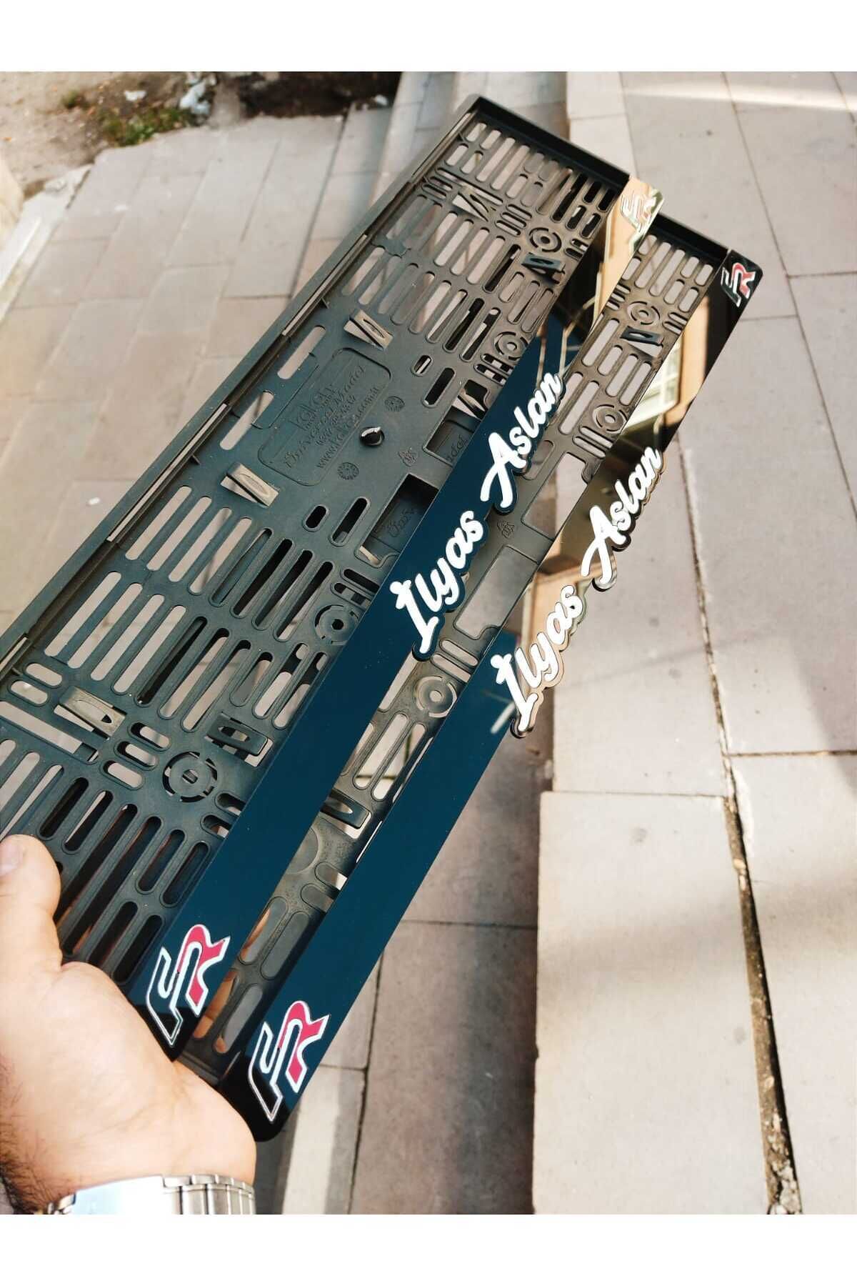 Plakalık Lazer Kesim Pleksi ( 2 Adet ) FR logolu | İSİMLİ PLAKALIK | KİŞİYE ÖZEL PLAKALIK