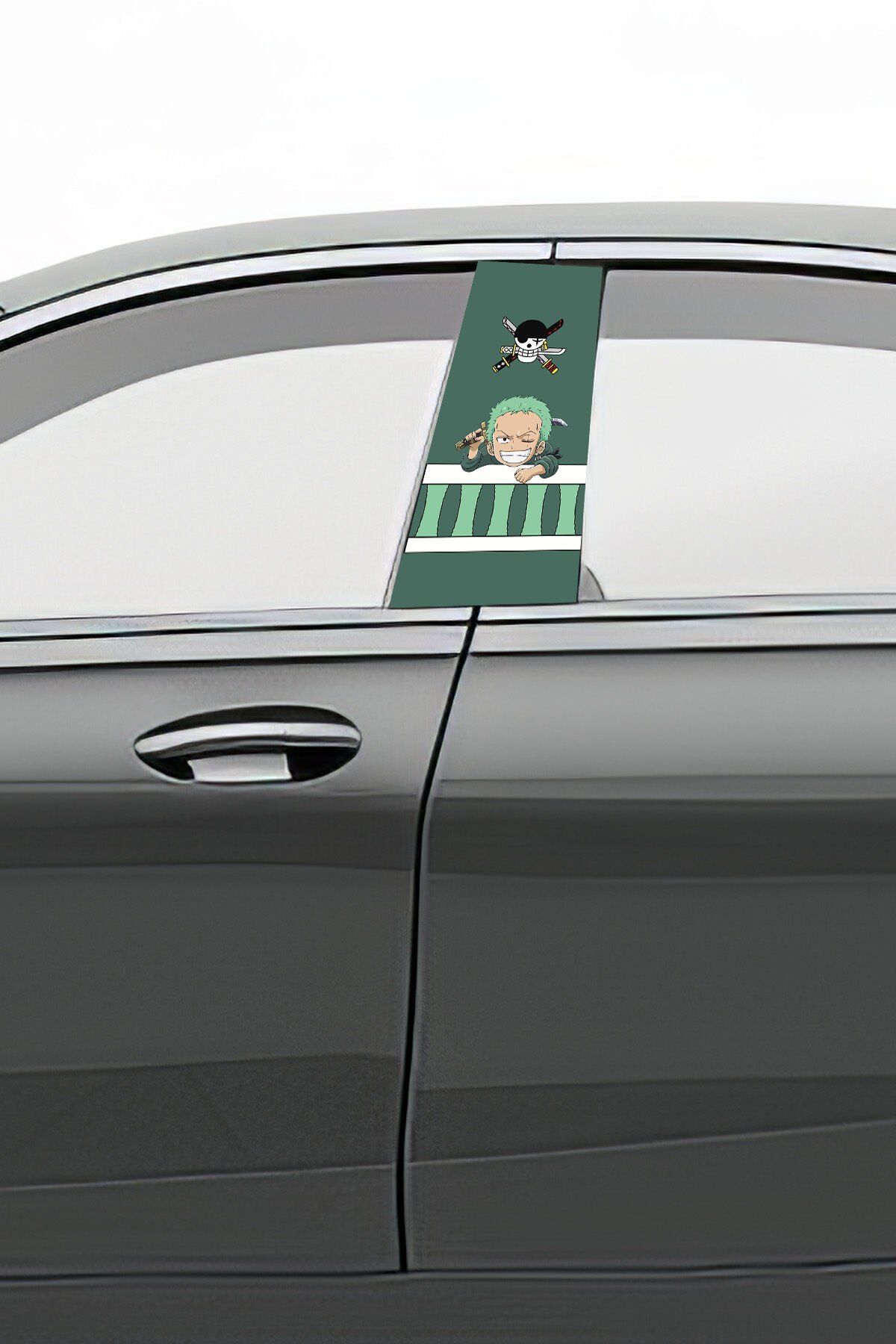 Araç Kapı Direk Kaplama Folyosu Desenli (Sağ Sol Takım) (2 Adet) - 22x50 Cm