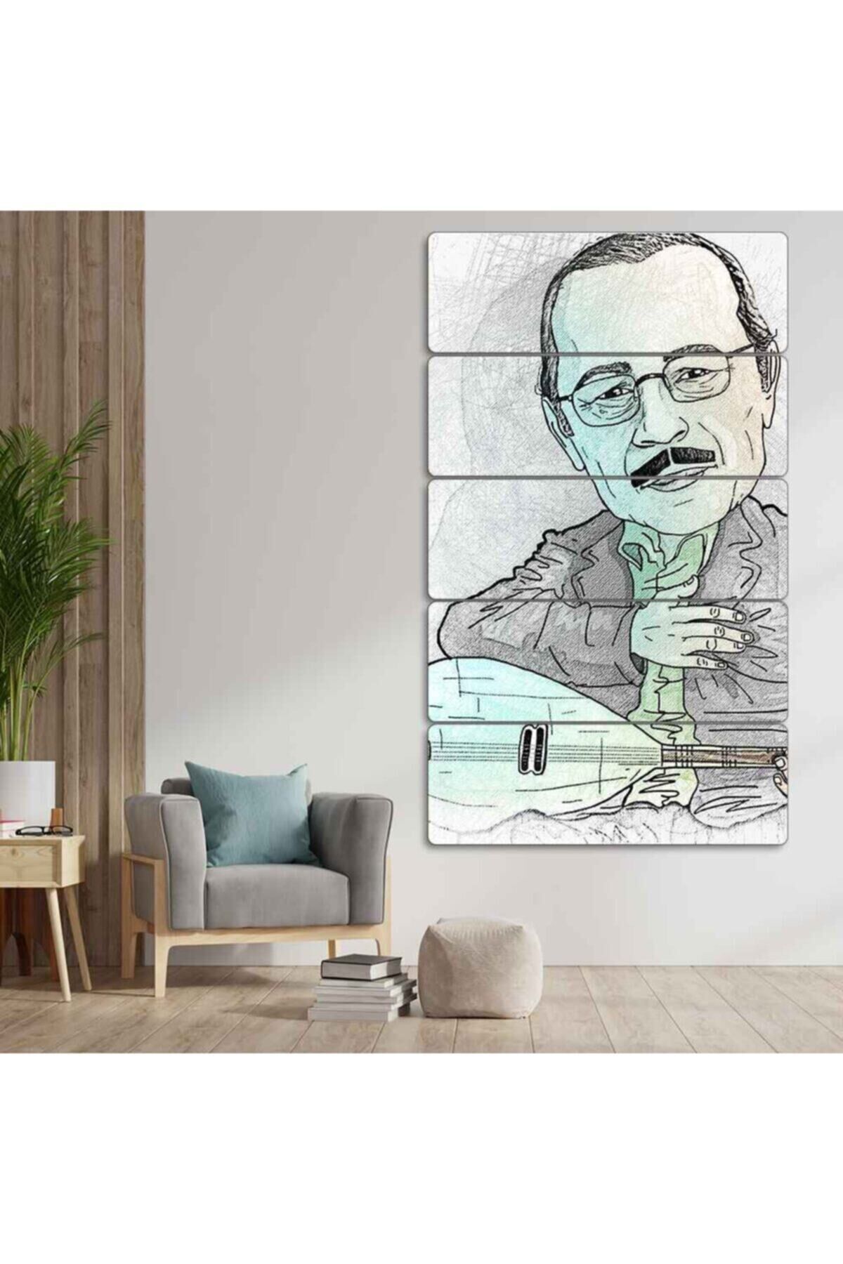 Neşet Ertaş - 5 Parçalı Tablo