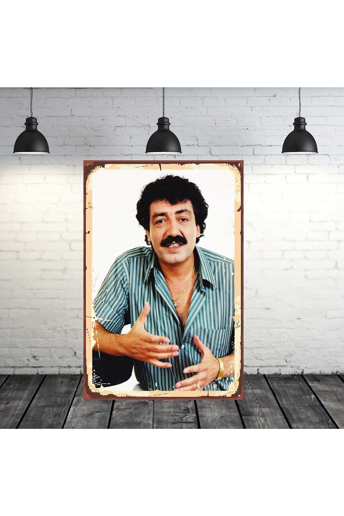 Müslüm Gürses Tasarımlı 20x30 Cm Retro Ahşap Tablo