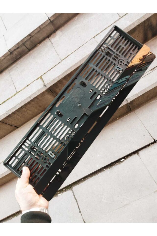 Plakalık Siyah Lazer Kesim Pleksi Sade ( 2 Adet )