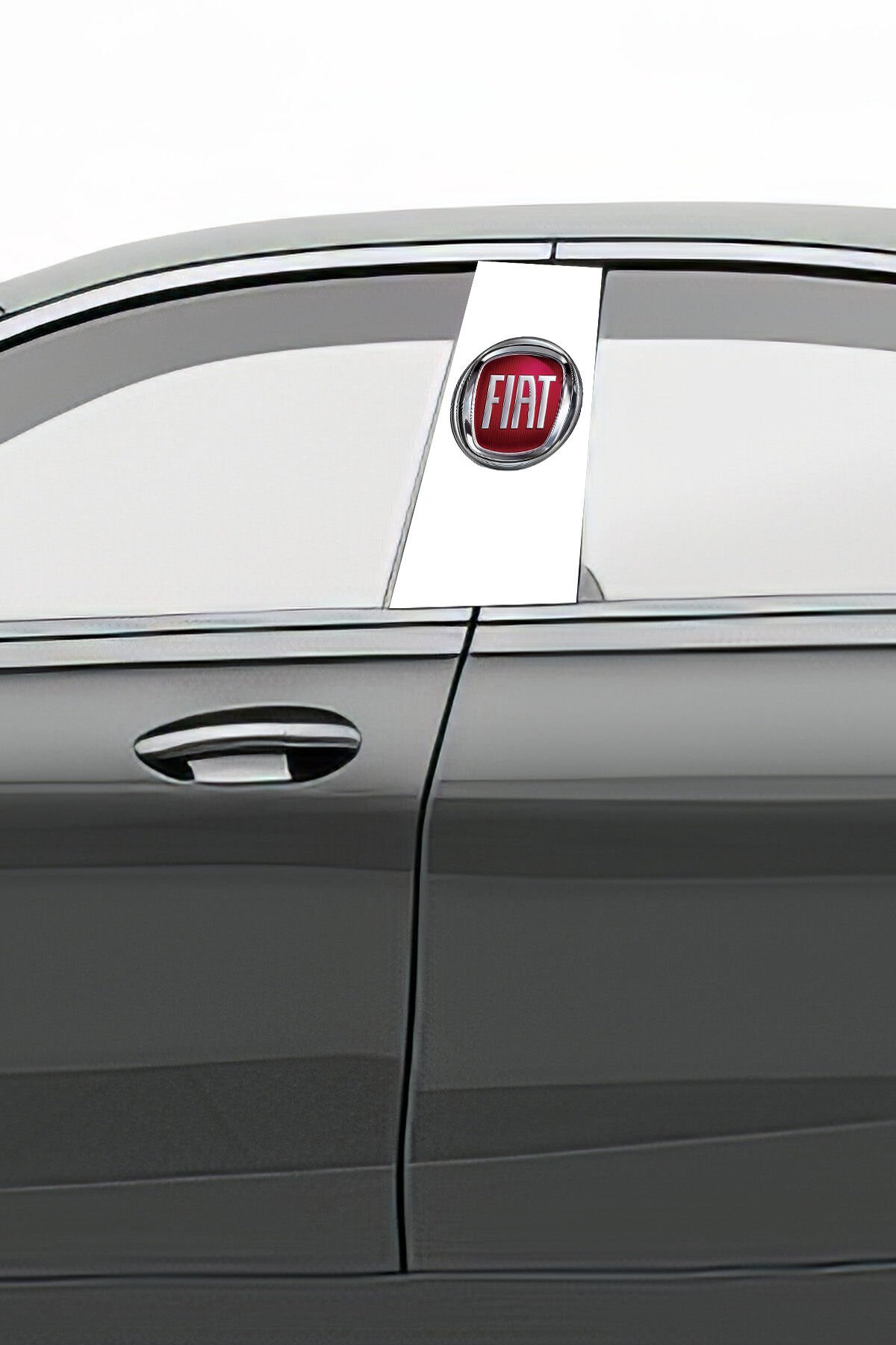 Araç Kapı Direk Kaplama Folyosu Desenli Sağ Sol Takım 2 Adet  22x50 cm