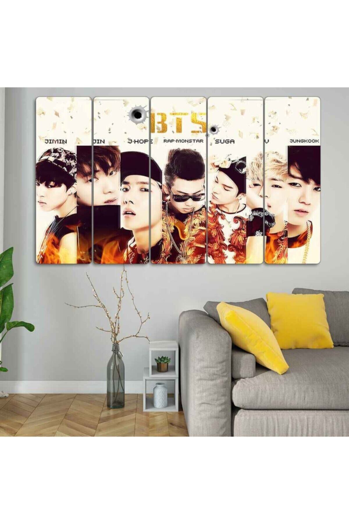 Bts, Kpop - 5 Parçalı Tablo