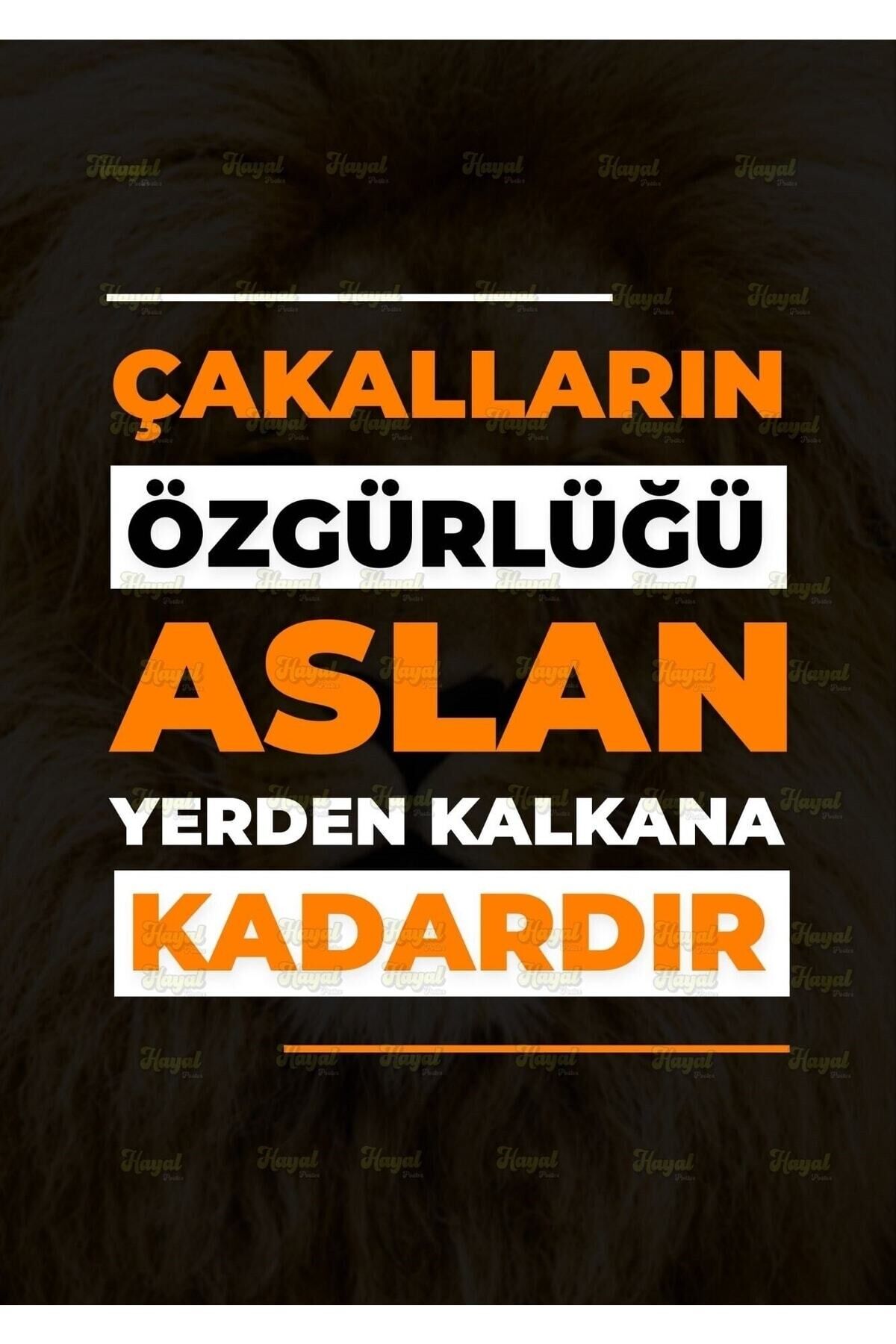 Duvar Yazıları Çakalların Özgürlüğü Retro Ahşap Poster