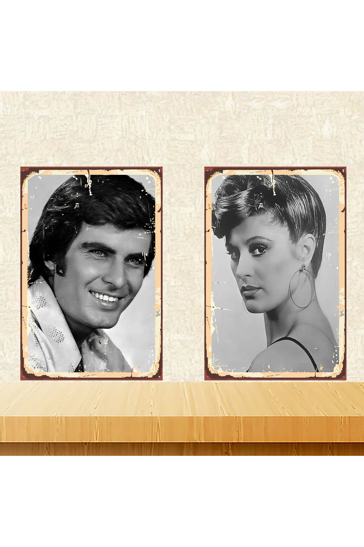 Tarık Akan Gülşen Bubikoğlu 20 x 30 CM MDF Ahşap Duvar Tablosu Arkasından Yapışkan Mevcuttur