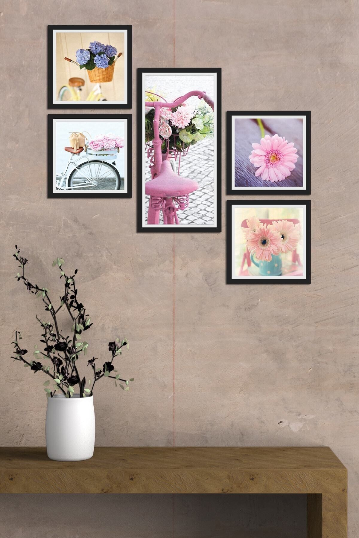 Collage Style 5 Parçalı Mdf Tablo Atf237