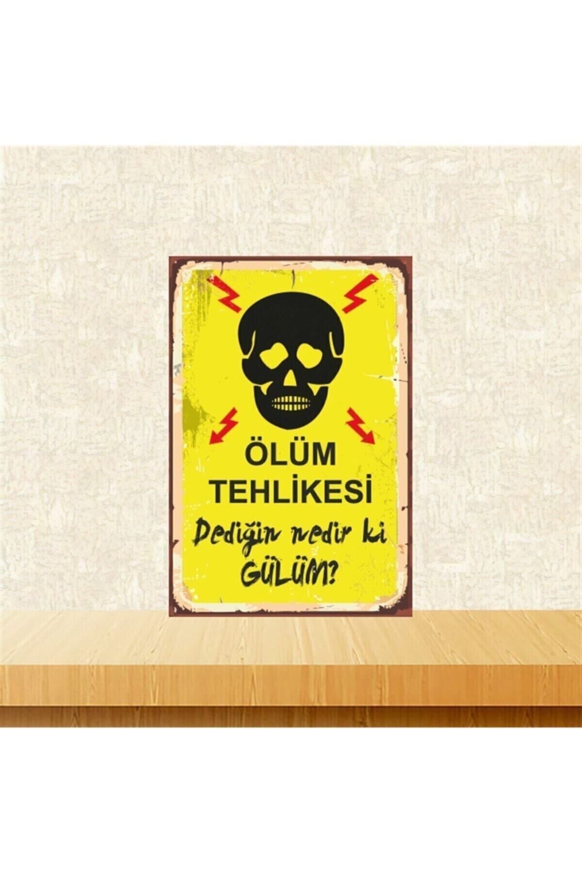 Dediğin Nedir Ki Gülüm 20-30 Cm Retro Ahşap Tablo Tkfx4857