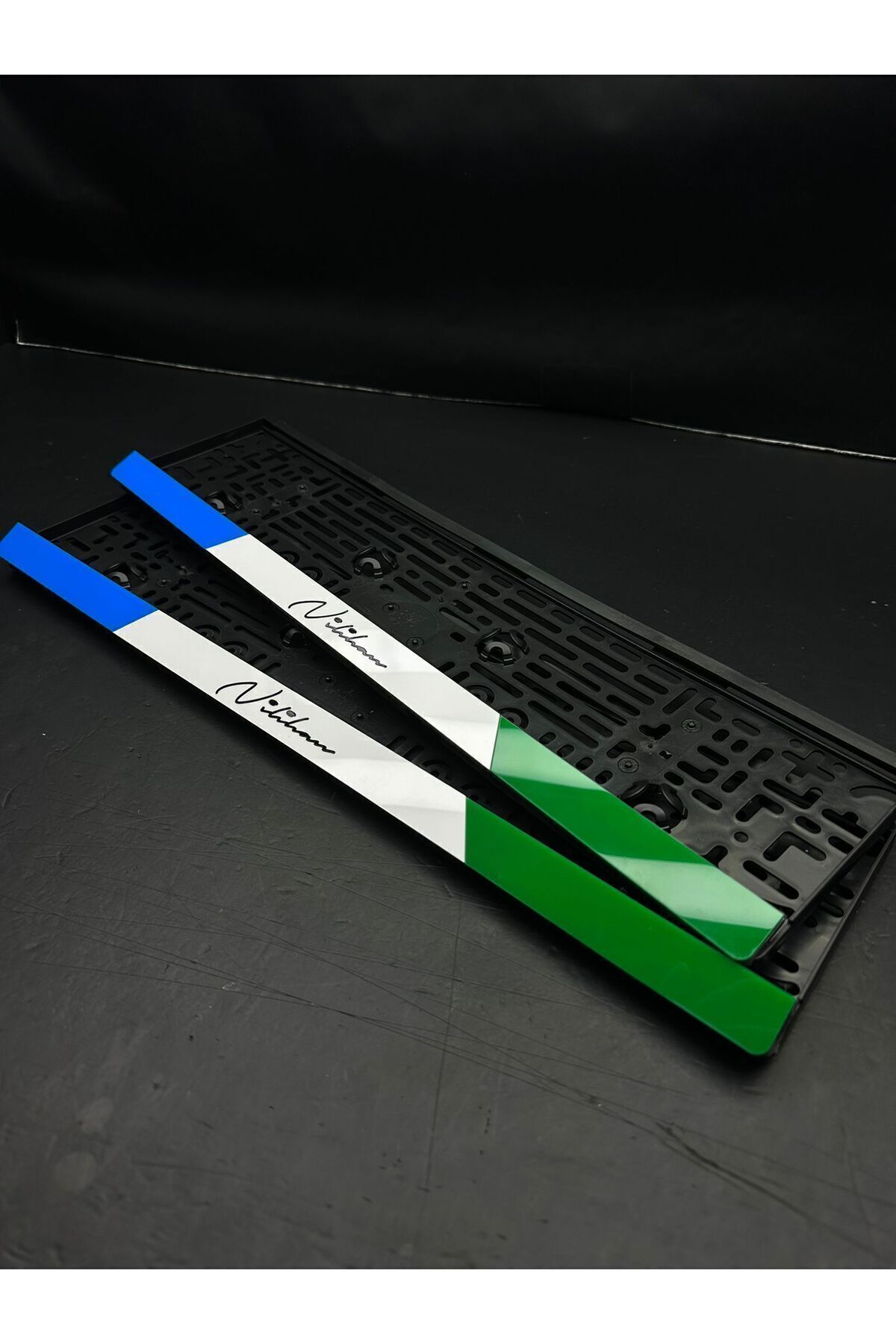 Lux Kişiye Özel Renkli Pleksi Takmatik Plakalık K.atatürk Imza Stickerı Hediye