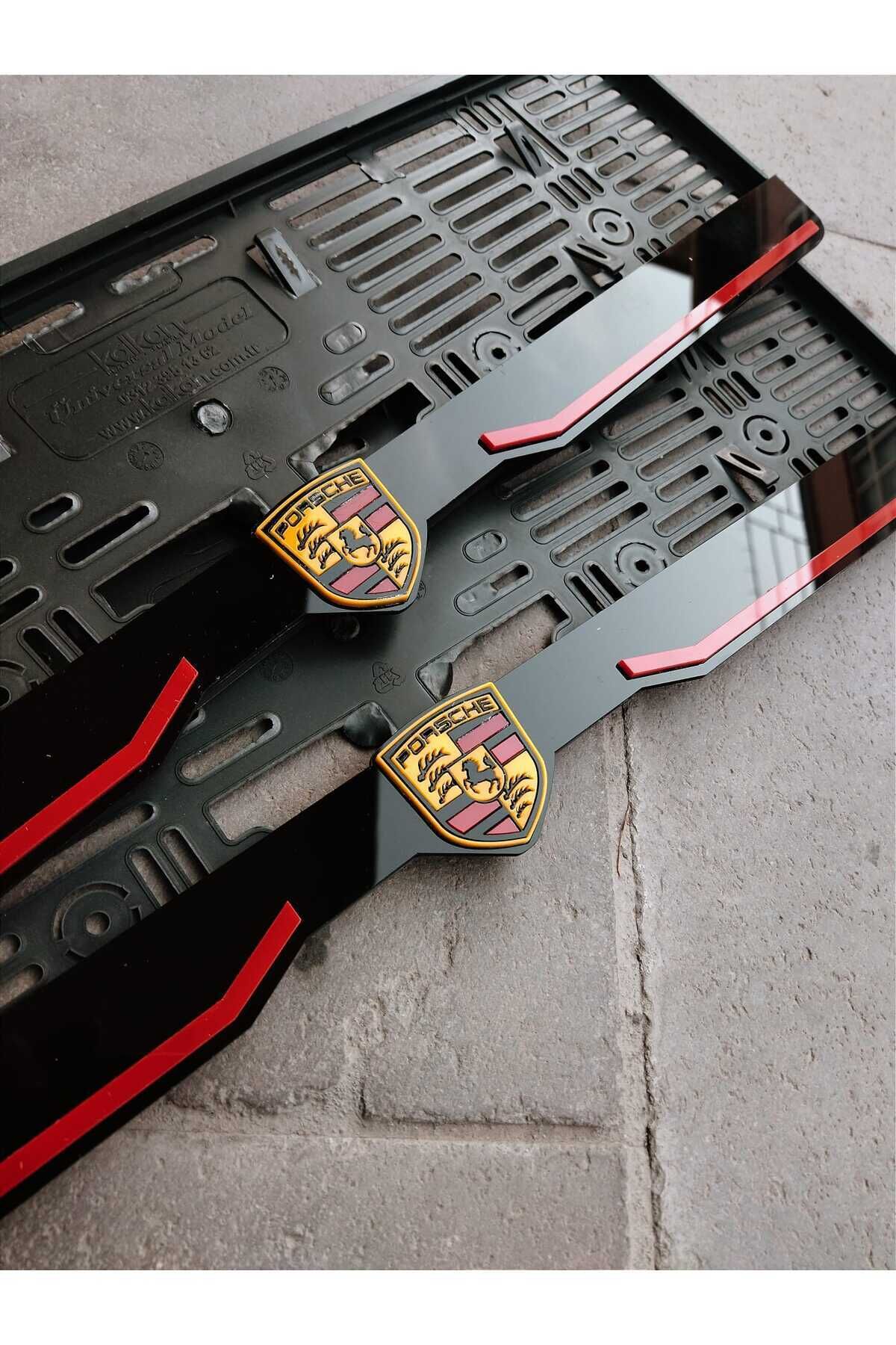 Plakalık Lazer Kesim Pleksi (2 Adet) Porsche Ki?şi?ye Özel Plakalik|i?si?me Özel Plakalik