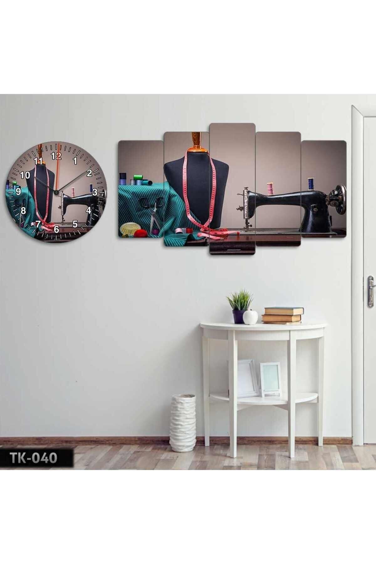 Terzi, Dikiş Makinesi, Meslek - Tablo Saat Kombini