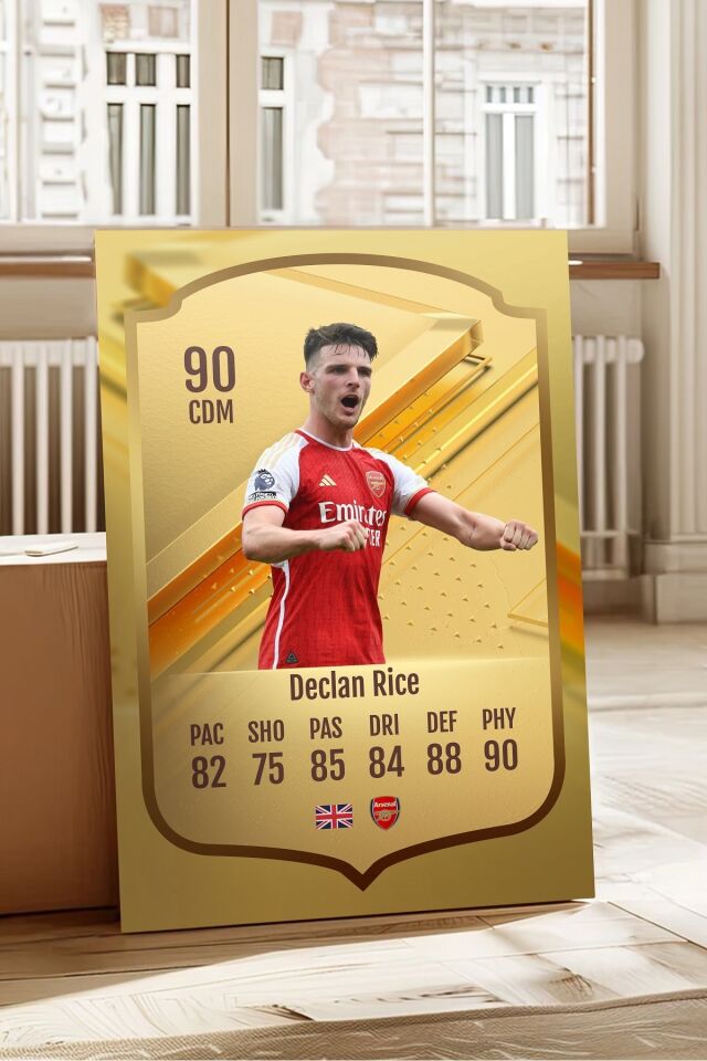 Futbolcu Fut Card mdf tablo serisi seti