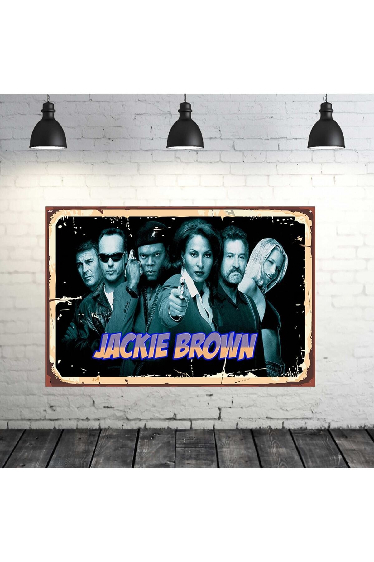 Jackie Brown Tasarımlı 20x30 Cm Retro Ahşap Tablo