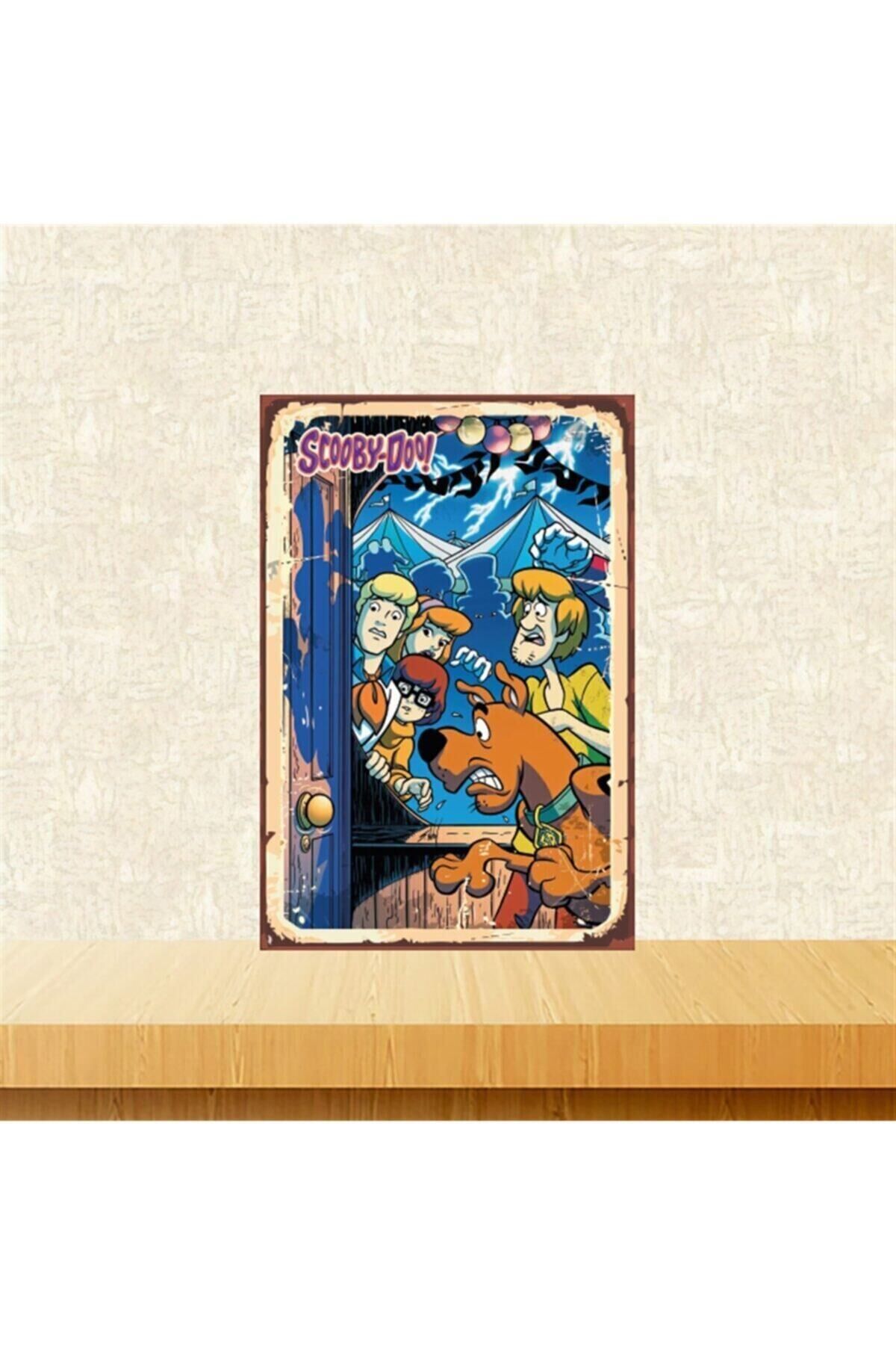 Scooby-doo Gizem Peşinde 20-30 Cm Retro Ahşap Tablo Tkfx5083