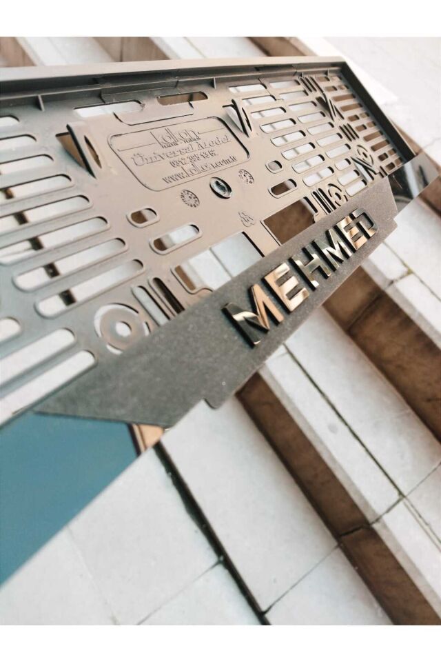 Plakalık Lazer Kesim Pleksi (2 Adet) ÖZEL ÜRETİM MAT SİYAH | İSİMLİ PLAKALIK | KİŞİYE ÖZEL PLAKALIK