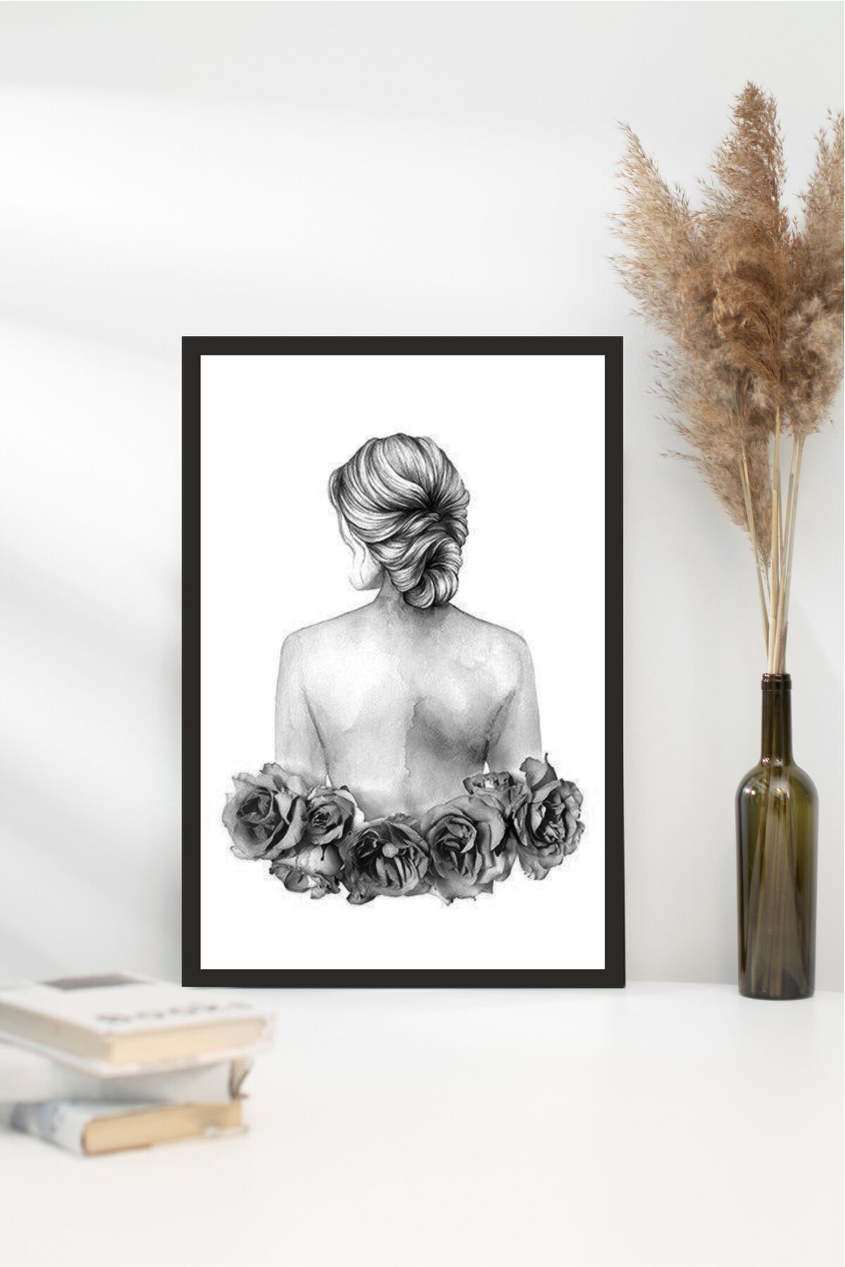 Home Yazılı Ahşap Mdf Çerçeve Görünümlü Mdf Tablo