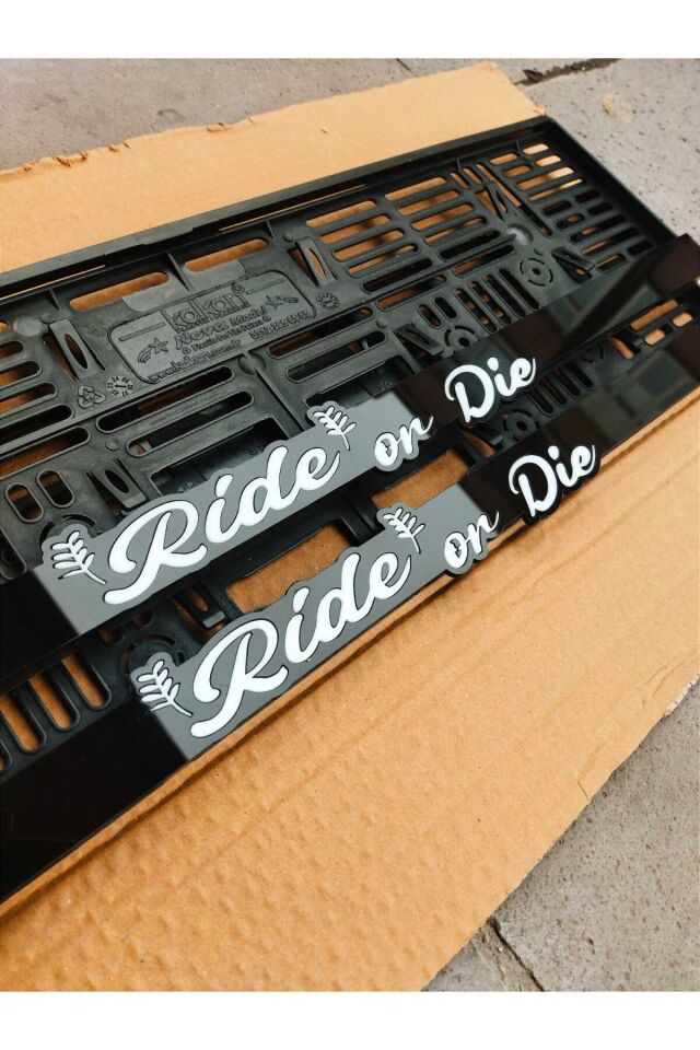 Plakalık Lazer Kesim Pleksi ( 2 Adet ) Ride Or Die KİŞİYE ÖZEL PLAKALIK | İSİME ÖZEL PLAKALIK