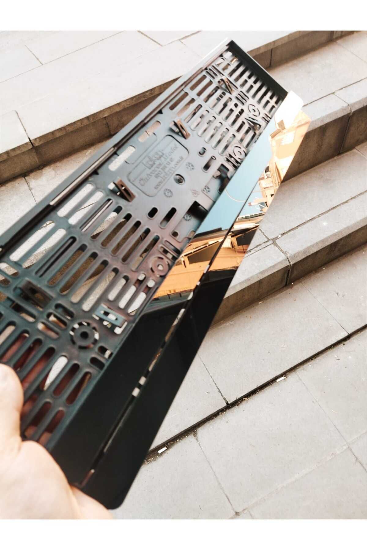 Plakalık Siyah Lazer Kesim Pleksi Sade ( 2 Adet )