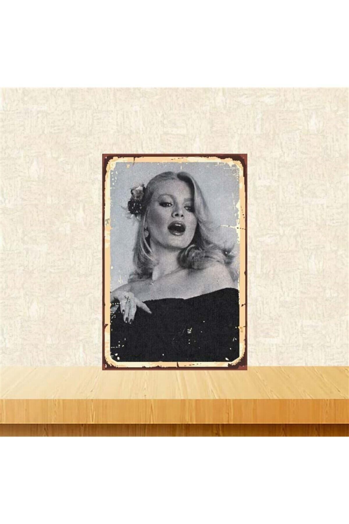 Ajda Pekkan 20x 30 cm Retro Ahşap Poster Tkfx3869