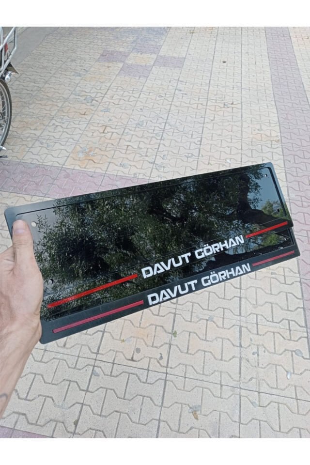 Pleksi Plakalık Takım 2 Ad. - App ve Normal Plaka İçin Alt Üst Pleksi Plakalık - Tüm Araçlara Uyumlu