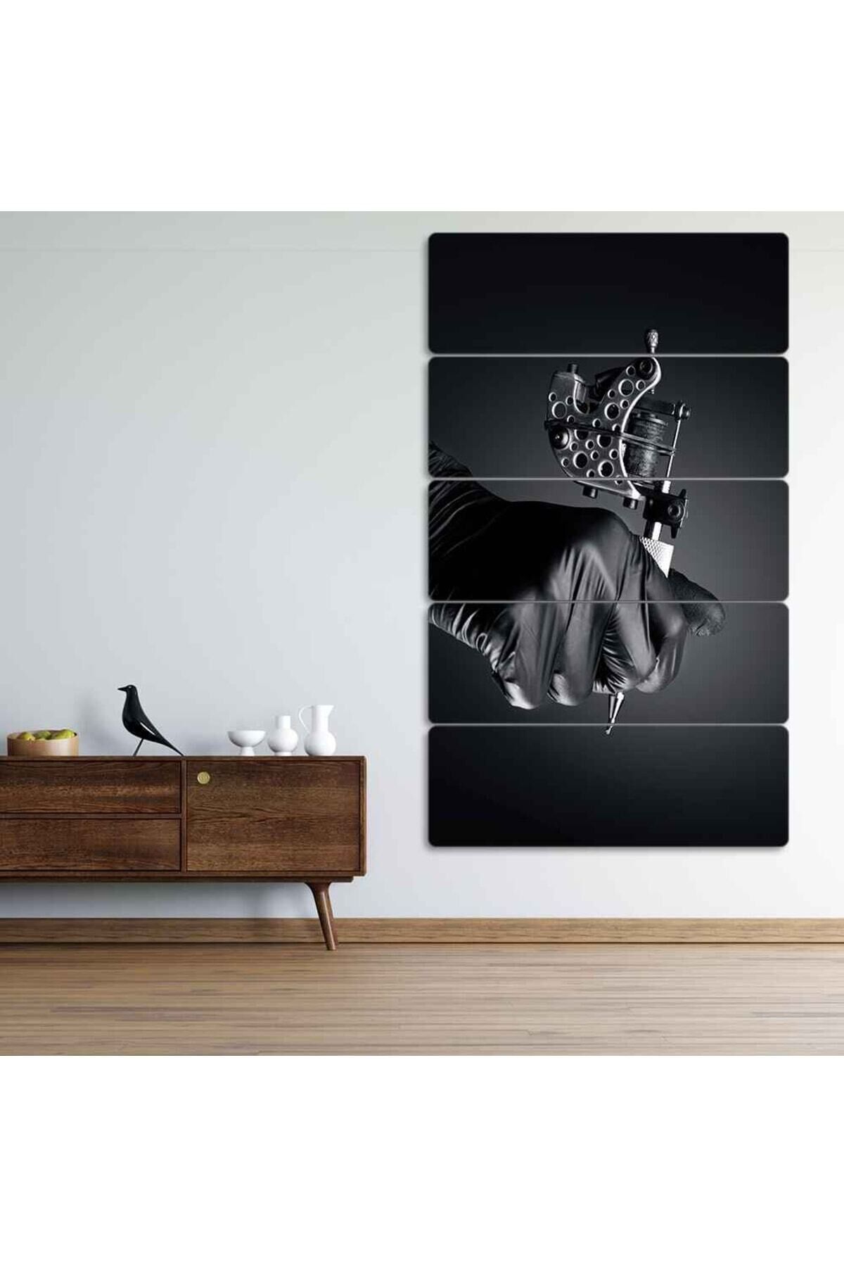 Tattoo, Dövmeci, Dövme Makinesi - 5 Parçalı Tablo