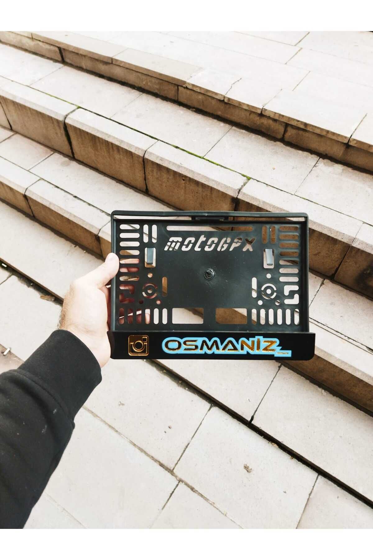 Motorsiklet Plakalık Uyumlu Lazer Kesim Pleksi Siyah / Isimli Kişiye Özel