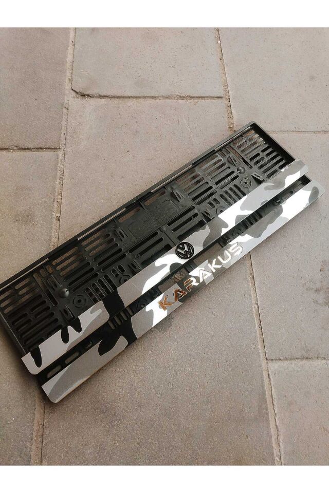 PLAKALIK KAMUFLAJ model Pleksi ve Folyo birleşimi ( 2 adet ) kişiye özel / isime özel plakalık