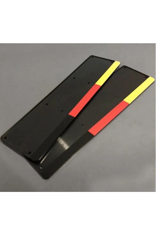 Alman Pleksi Plakalık Ön Arka Takım – 3D Piano Black Lazer Kesim