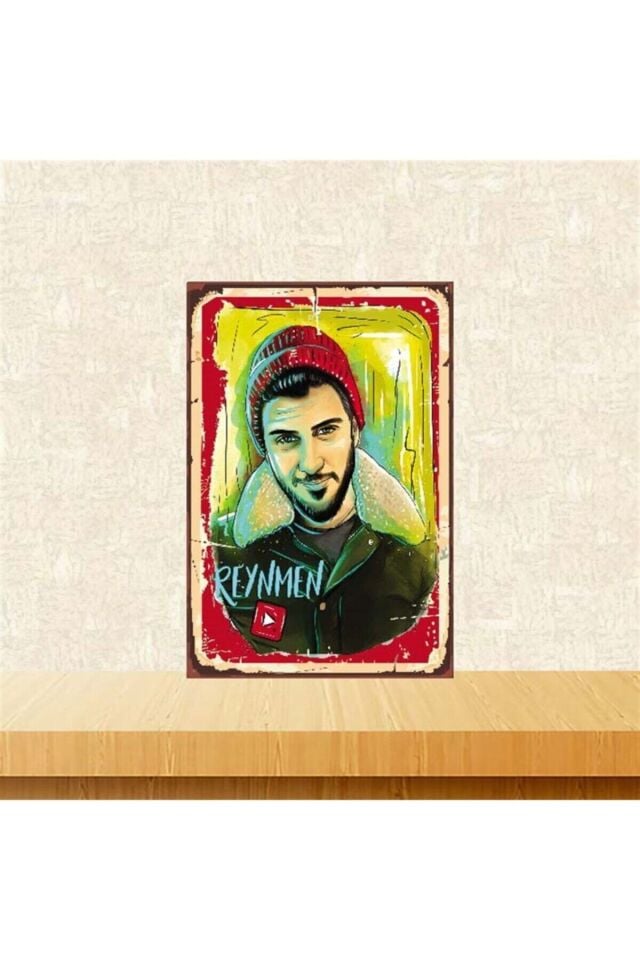 Reynmen Tasarımlı 20-30 Cm Retro Ahşap Poster