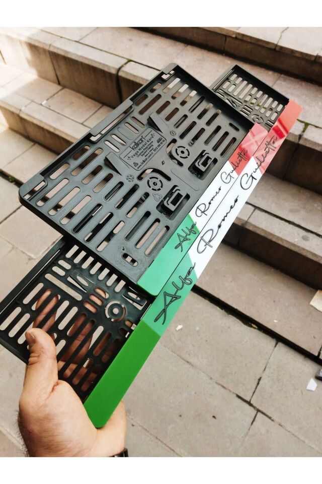 Plakalık Lazer Kesim Pleksi İTALYAN BAYRAKLI 1 Kare 1 Uzun |İSİMLİ PLAKALIK|KİŞİYE ÖZEL PLAKALIK