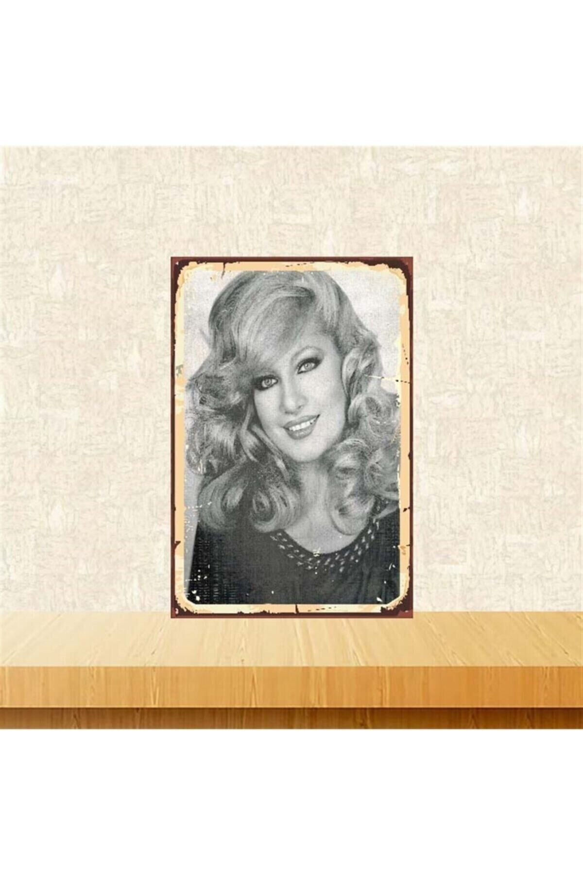 Emel Sayın Retro Ahşap Poster Tkfx3854