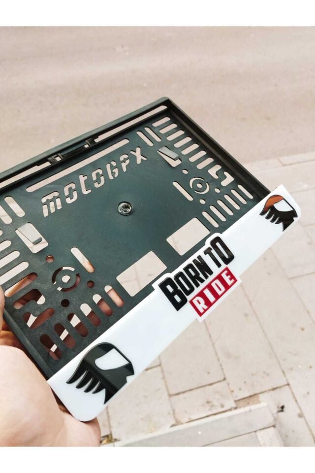 Motorsiklet Plakalık Lazer Kesim Pleksi | Isimli Plakalık | Kişiye Özel Plakalık