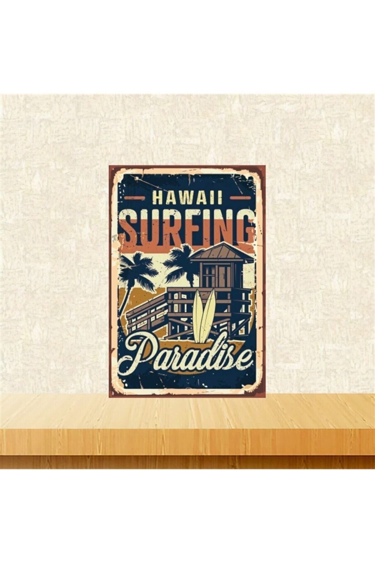 Hawaii Sureing 20-30 Cm Retro Ahşap Tablo Tkfx5174