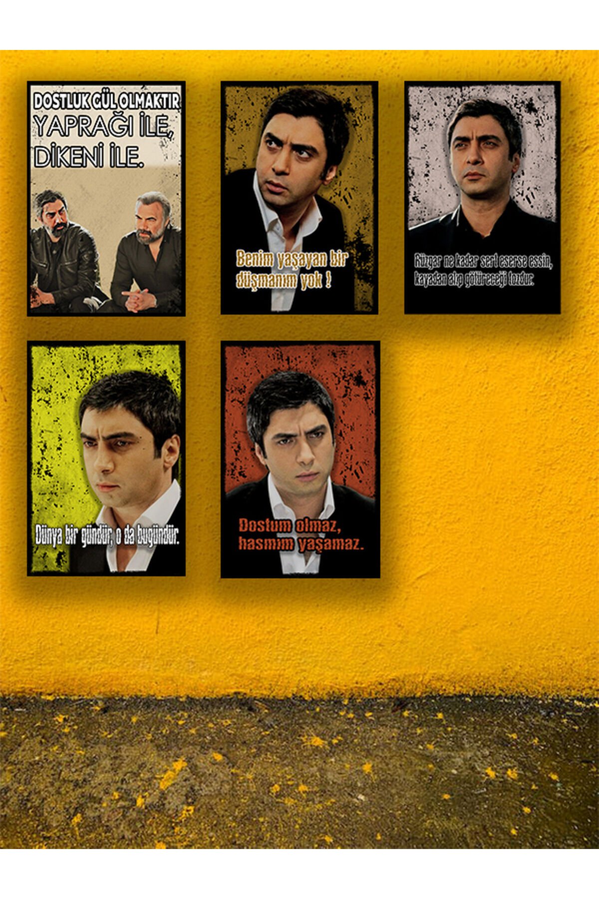 Polat Alemdar Seti 5 Adet 20x30 Cm Retro Ahşap Tablo