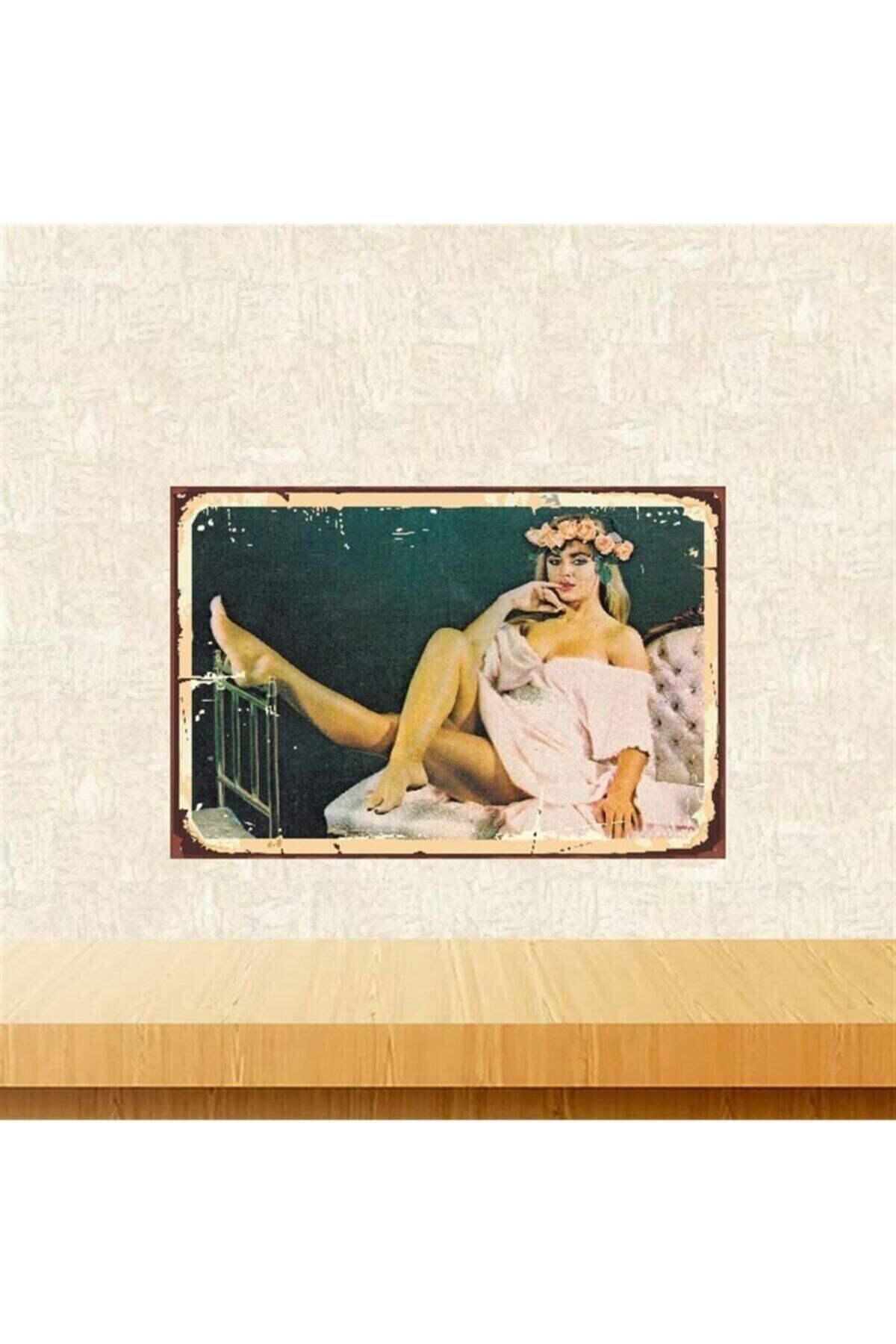 Banu Alkan 20-30 Cm Retro Ahşap Poster Tkfx3933