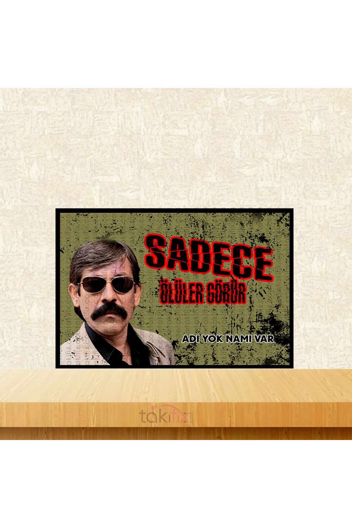 Sadece Ölüler Görür 20x30 Cm Retro Ahşap Tablo