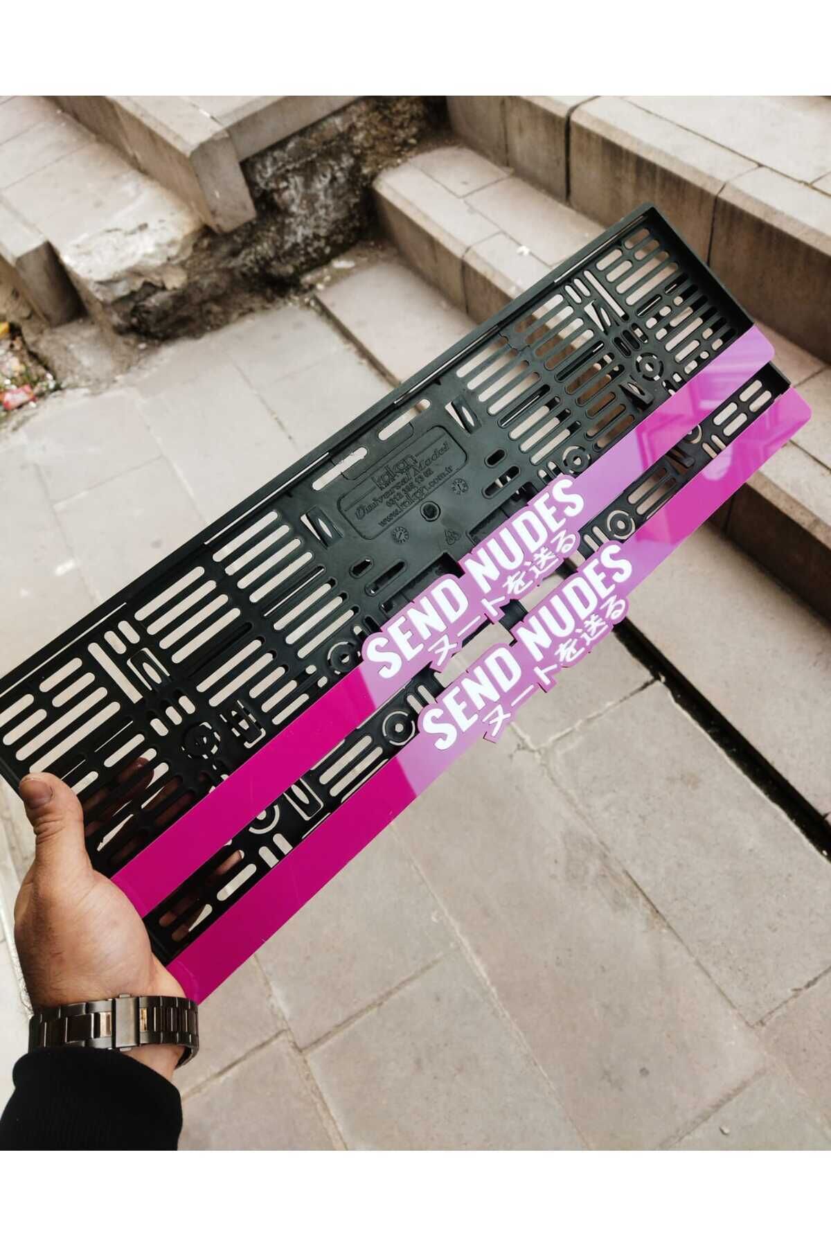 Plakalık Lazer Kesim Pleksi ( 2 Adet ) SEND NUDES KİŞİYE ÖZEL PLAKALIK | İSİME ÖZEL PLAKALIK