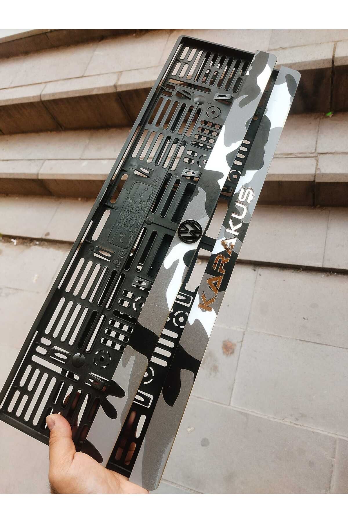 PLAKALIK KAMUFLAJ model Pleksi ve Folyo birleşimi ( 2 adet ) kişiye özel / isime özel plakalık