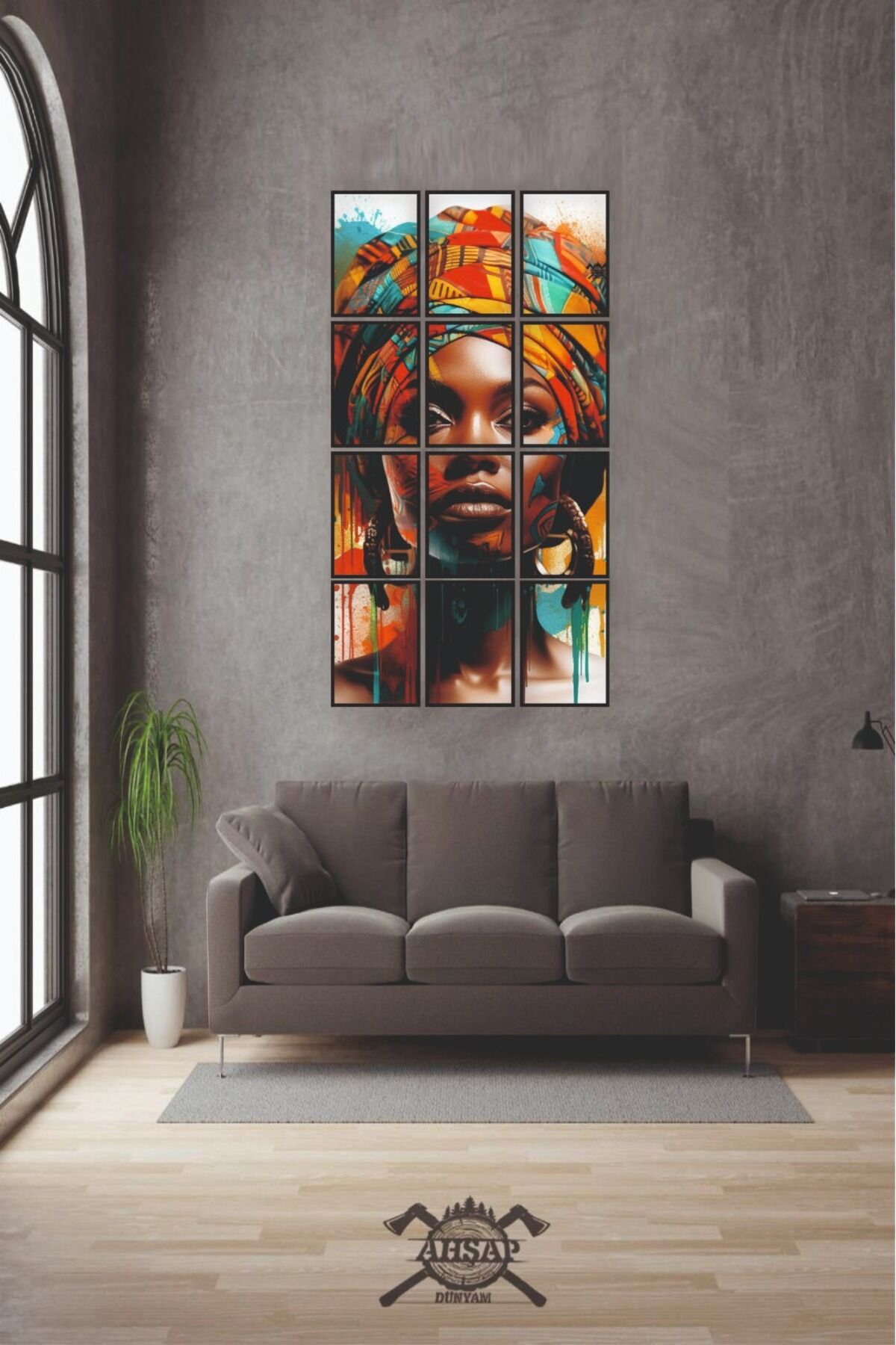 12 parça Puzzle Kadın Yüzü Güzellik Çerçeve Görünümlüı Mdf tablo Duvar Süsü Hediyelik Eşya