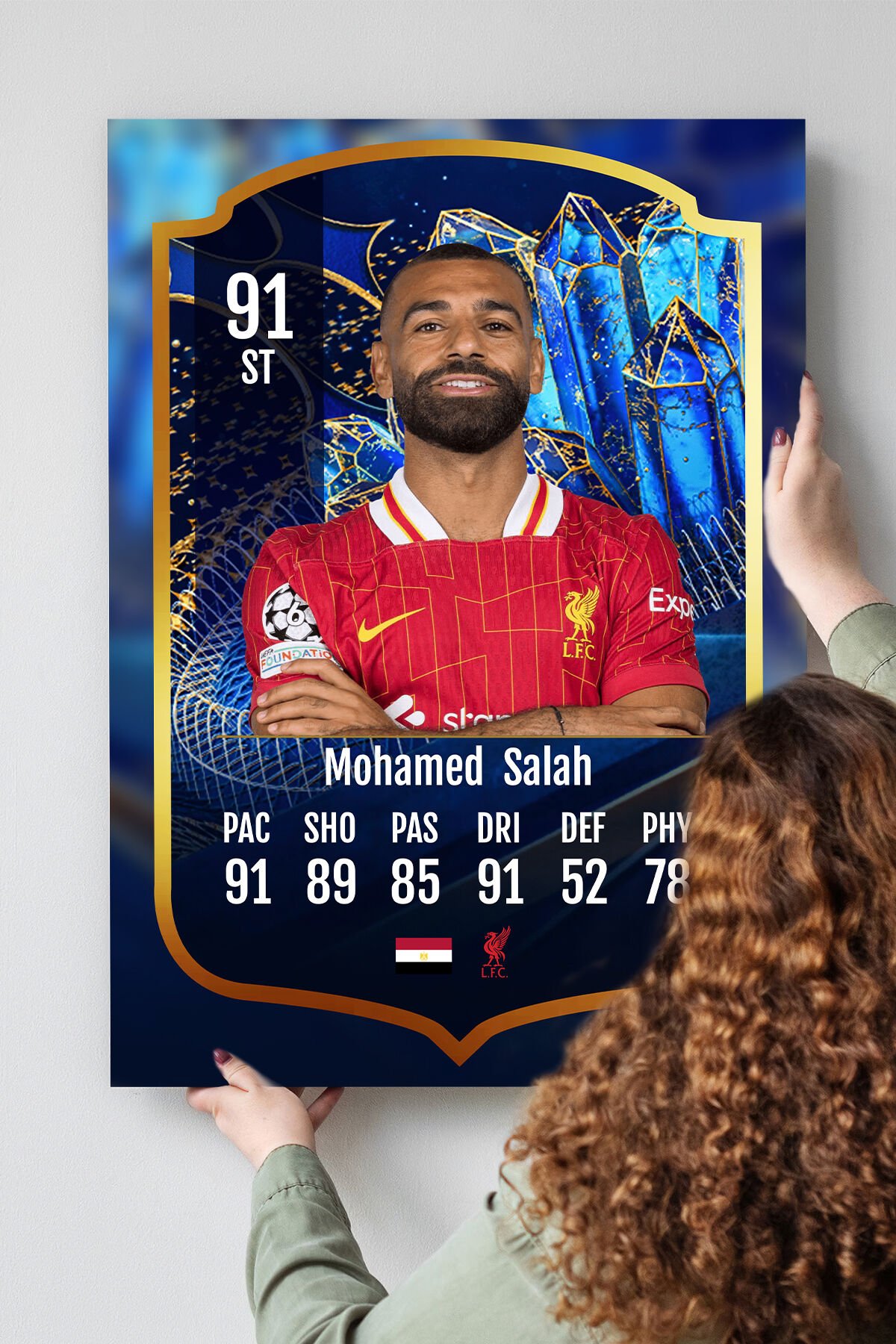 Futbolcu Fut Card mdf tablo serisi seti