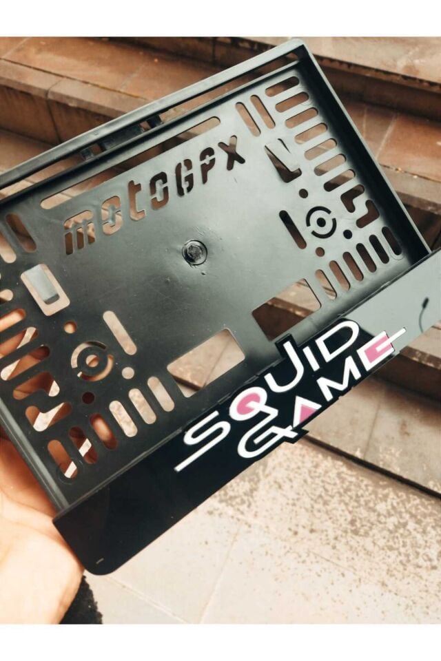Motorsiklet Plakalık Uyumlu Lazer Kesim Pleksi Squıd Game