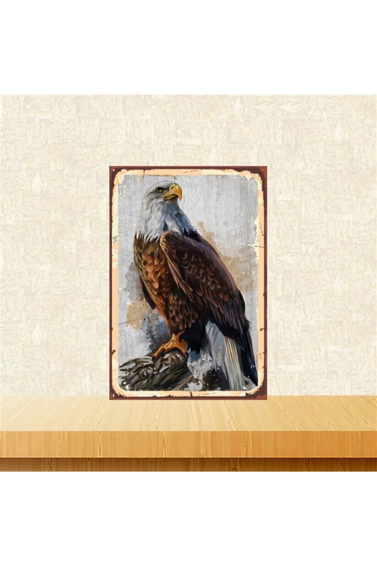 Şahin Tasarımlı 20-30 Cm Retro Ahşap Tablo Tkfx4638