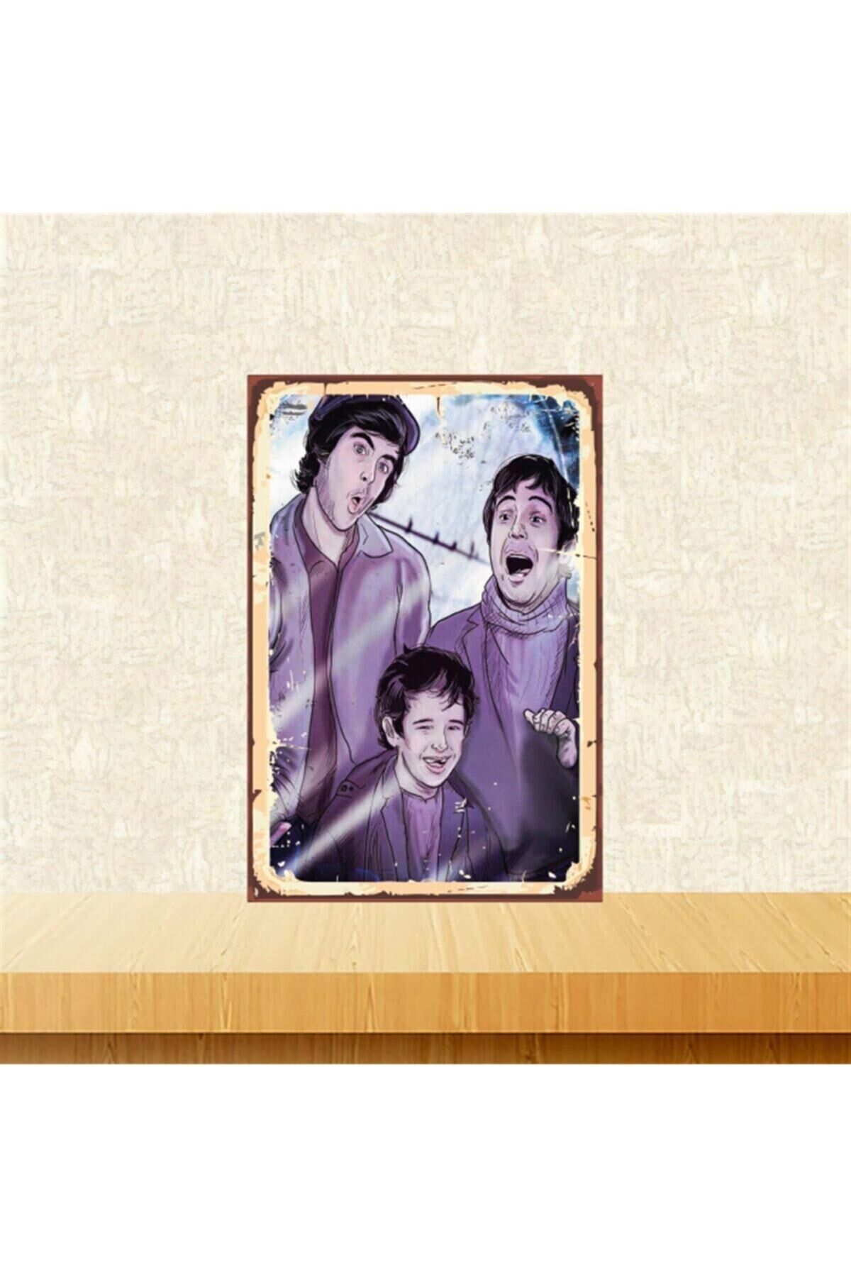 Canım Kardeşim Tasarımlı 20-30 Cm Retro Ahşap Tablo Tkfx4946