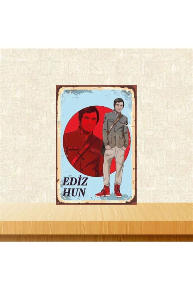Ediz Hun 20-30 Cm Retro Ahşap Tablo Tkfx4898