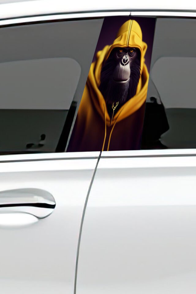 Araç Kapı Direk Kaplama Folyosu Desenli (Sağ Sol Takım) (2 Adet) - 22x50 Cm Uyumlu