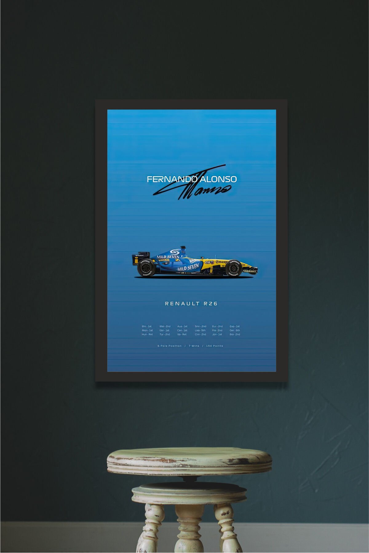 genç odası çerceve görünümlü mdf tablo